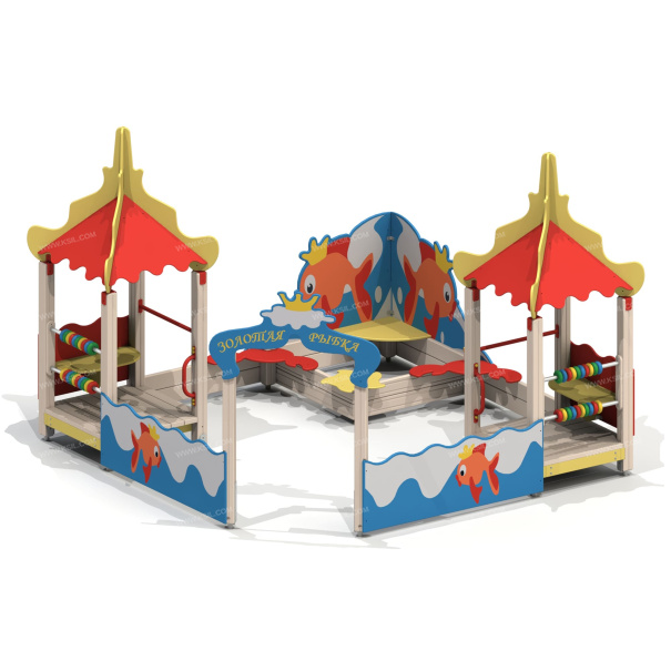 004283 - Песочный дворик «Золотая рыбка» - детальное фото