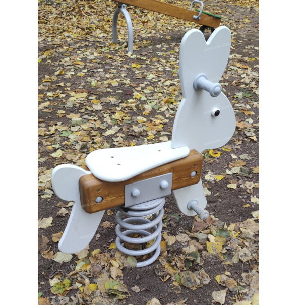 004182 - Качалка на пружине «Зайчик» - фото пример 3