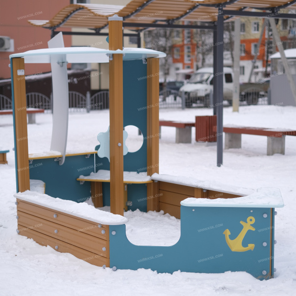 004254 - Песочница «Кораблик» - фото пример 1