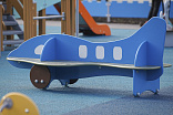 002408 - Скамейка детская «Самолет» - фото превью 1
