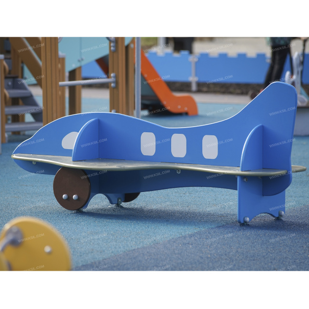 002408 - Скамейка детская «Самолет» - фото пример 1