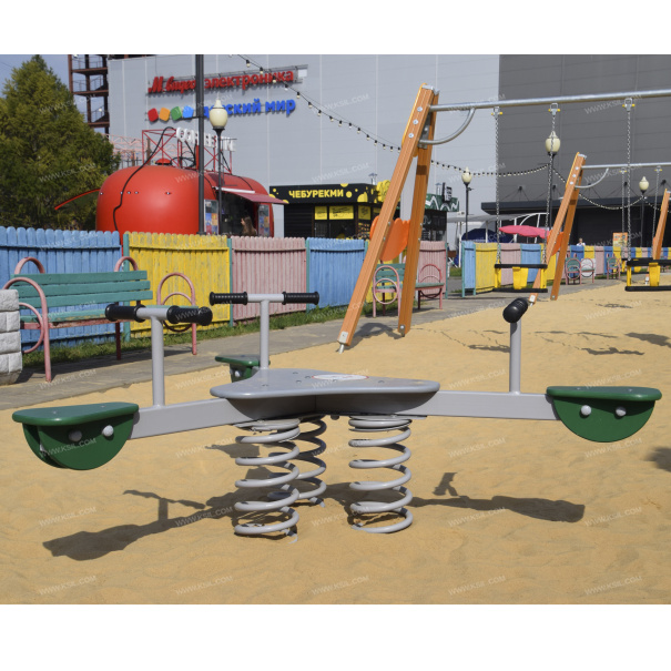 004179 - Качалка на 3-х пружинах «Трилистник» - фото пример 3