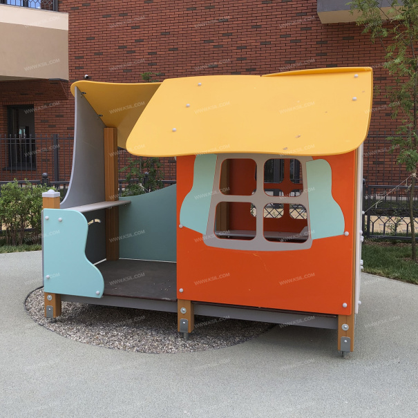 004330 - Домик-беседка с часами - фото пример 1