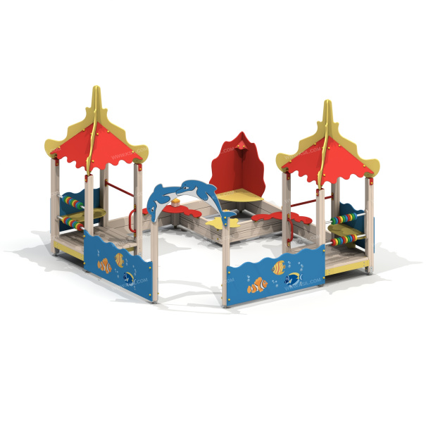 004258 - Песочный дворик «Коралл» - детальное фото