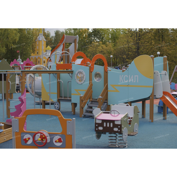 004435 - Детский игровой комплекс «Самолёт» - фото пример 2