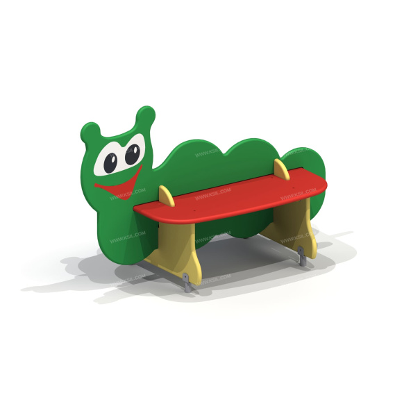 002405 - Скамейка детская «Гусеница» - детальное фото