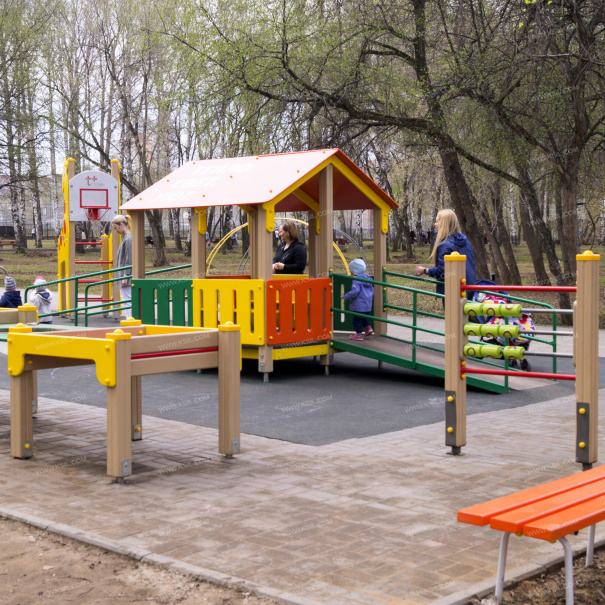 004351 - Манеж с двумя входами - фото пример 1