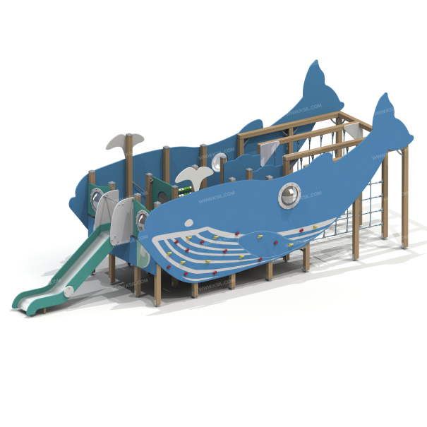 004439 - Детский игровой комплекс «Кит» - детальное фото
