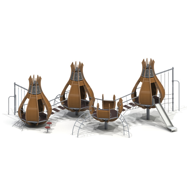 005320 - Детский игровой комплекс «Тюльпаны» - детальное фото