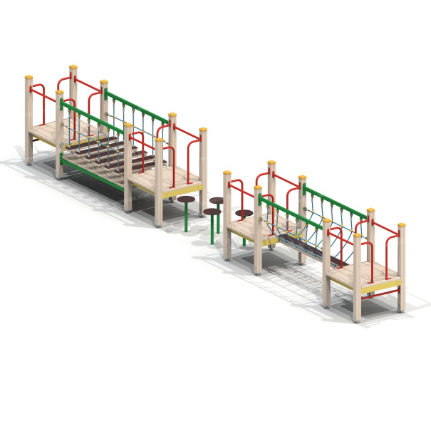 006319 - Детский спортивный комплекс «Мостики с переправой» - детальное фото