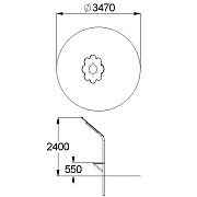 План-схема: 004297 - Козырёк со столиком «Цветочек»