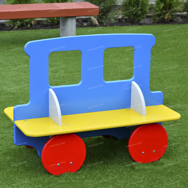 002402 - Скамейка детская «Вагончик» - фото пример 1
