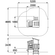 План-схема: 004356 - Домик-беседка