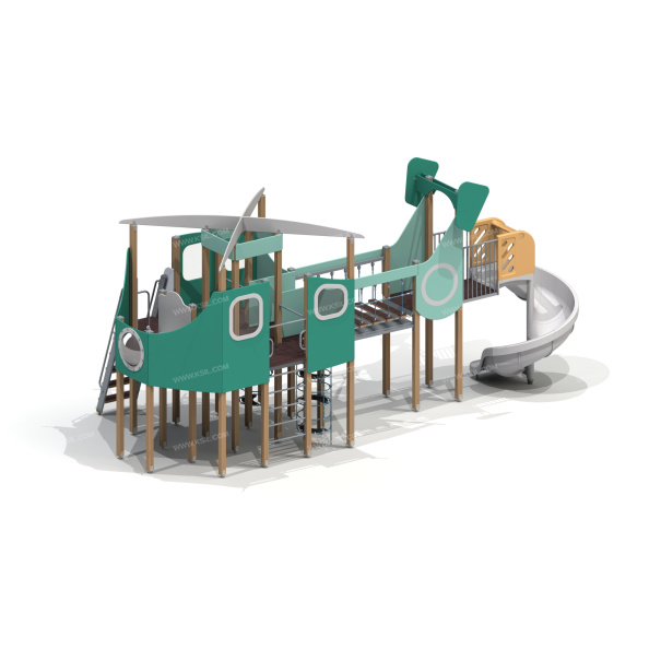 004438 - Детский игровой комплекс «Транспортный вертолет» - детальное фото