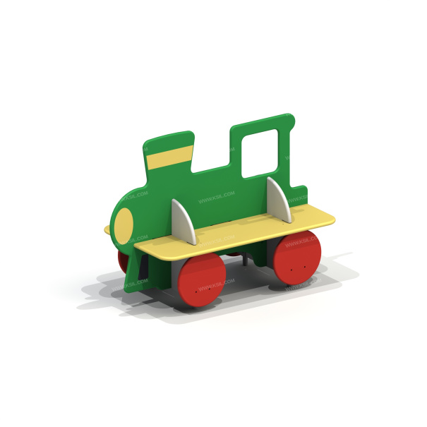 002401 - Скамейка детская «Паровозик» - детальное фото