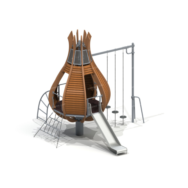 005324 - Детский игровой комплекс «Тюльпаны» - детальное фото