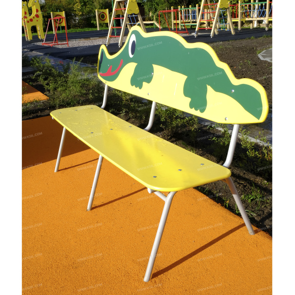 002403 - Скамейка детская «Крокодил» - фото пример 1