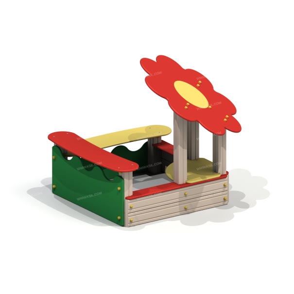 004250 - Песочница «Ромашка» - детальное фото