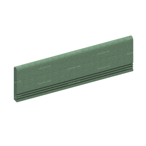 003506 - Бордюр резиновый 1000х300х50 мм зеленый - детальное фото