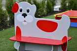 002412 - Скамейка детская «Собачка» - фото превью 1