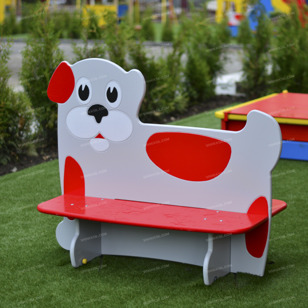 002412 - Скамейка детская «Собачка» - фото пример 1