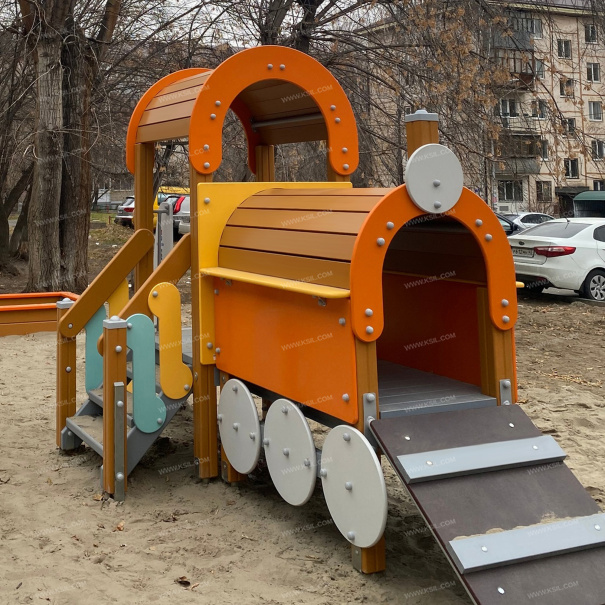 004424 - Детский игровой комплекс «Локомотив» - фото пример 1