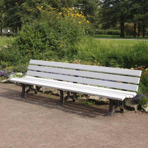 002306 - Диван садово-парковый на чугунных ножках - фото пример 1