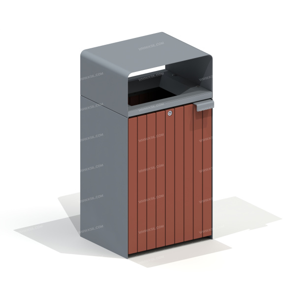 001331 - Урна металлическая откидная - детальное фото